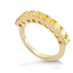 Fancy Intense Yellow Radiant Diamond Band Ring