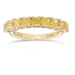 Fancy Intense Yellow Radiant Diamond Band Ring