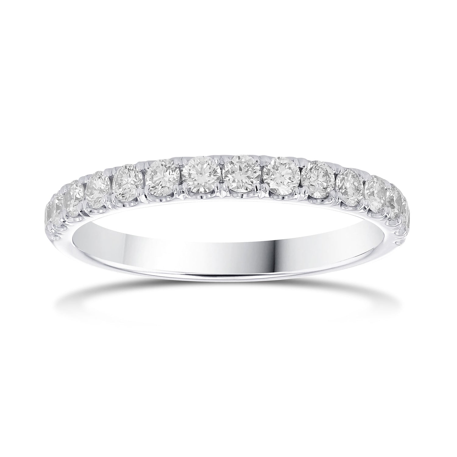 Round Brilliant Diamond Wedding Band