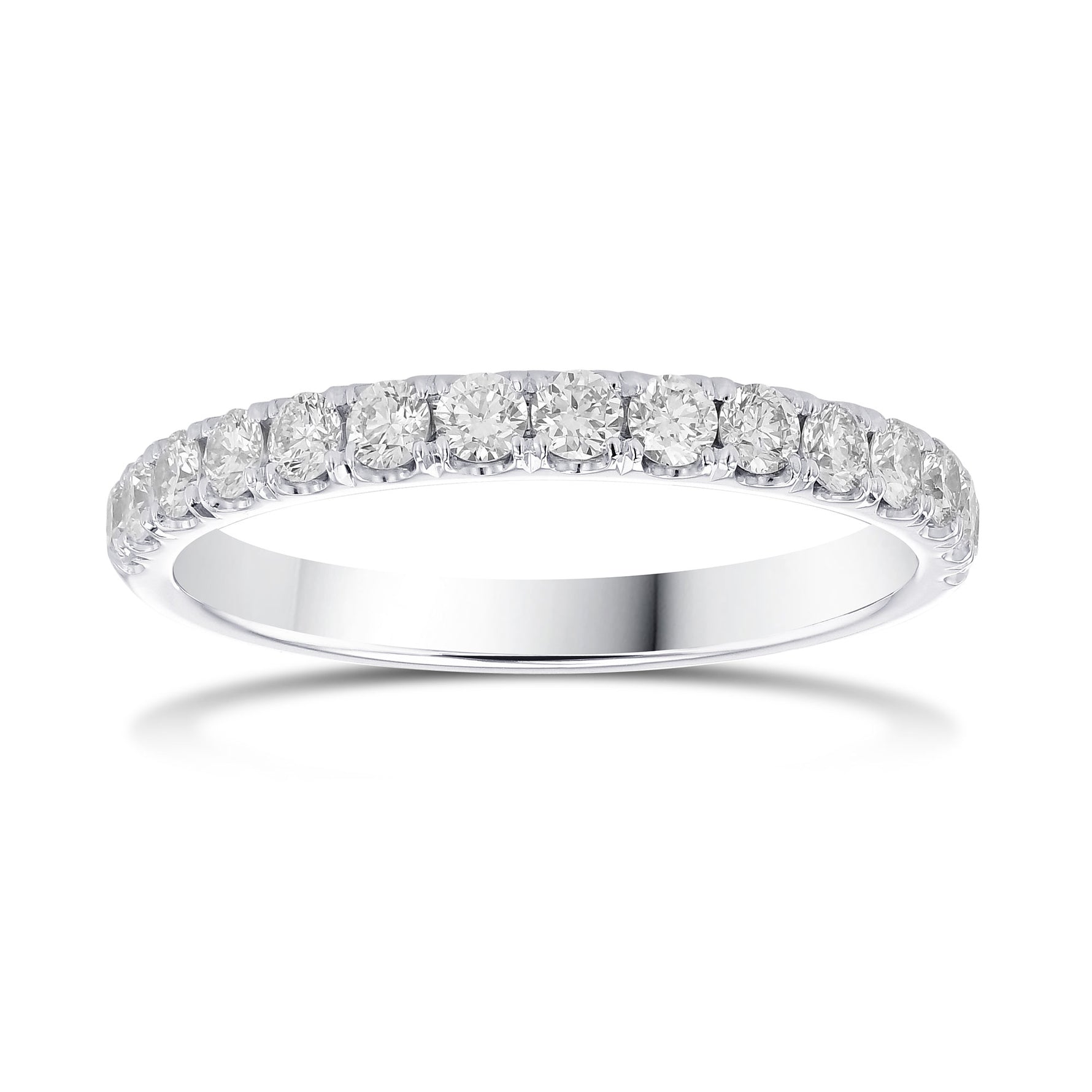 Round Brilliant Diamond Wedding Band
