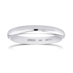 Comfort Fit Domed Wedding Band