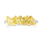 Fancy Yellow Mix shape Diamond Band Ring