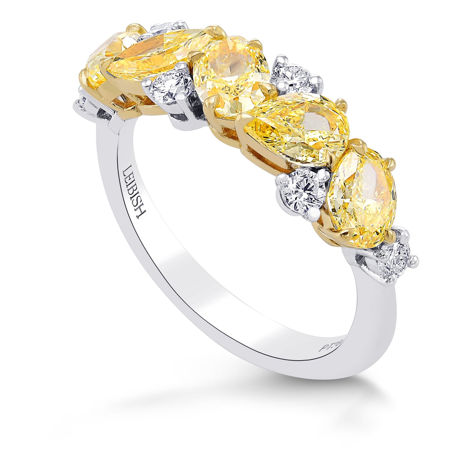  Fancy Yellow Mix and Collection Diamonds Band Ring