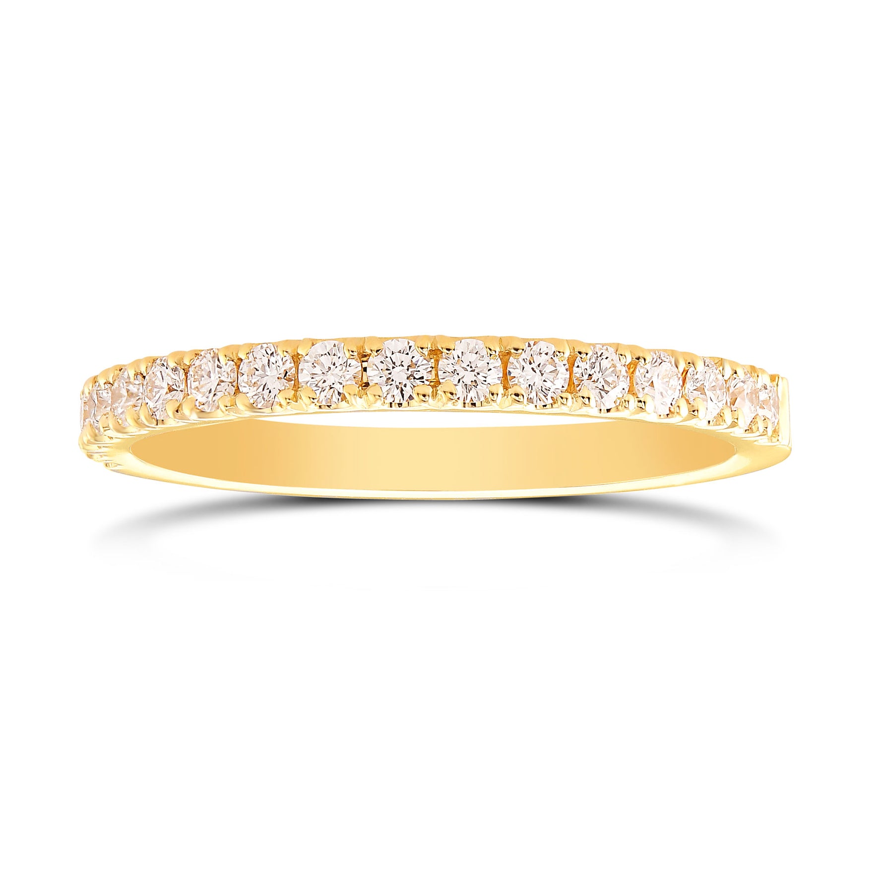 Diamond Half-Eternity Wedding Band Ring