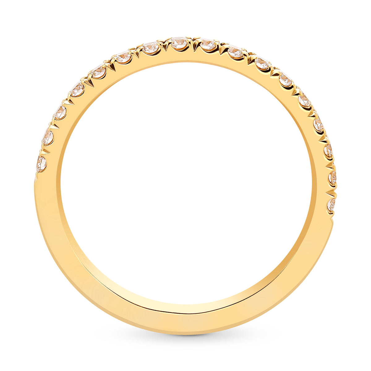 Diamond Half-Eternity Wedding Band Ring