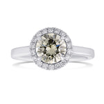 Chameleon Round Diamond Halo Ring