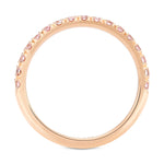 Half Eternity Fancy Pink Diamond Wedding Band