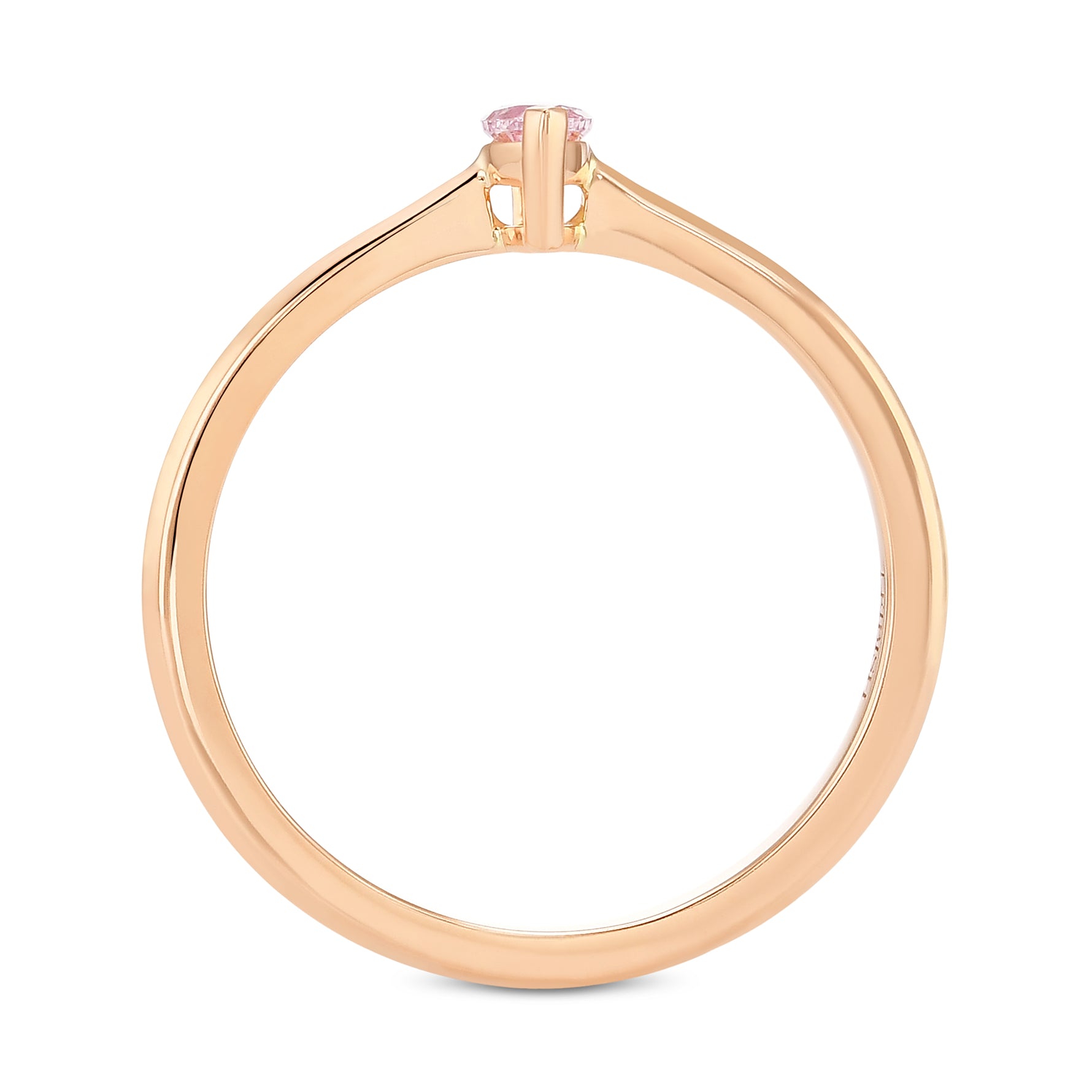  Fancy Intense Pink Marquise Diamond Solitaire Ring