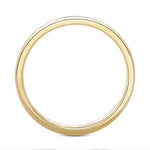 Two Tone Men's Gold Wedding Band