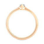 Fancy Light Gray Marquise Diamond Solitaire Ring