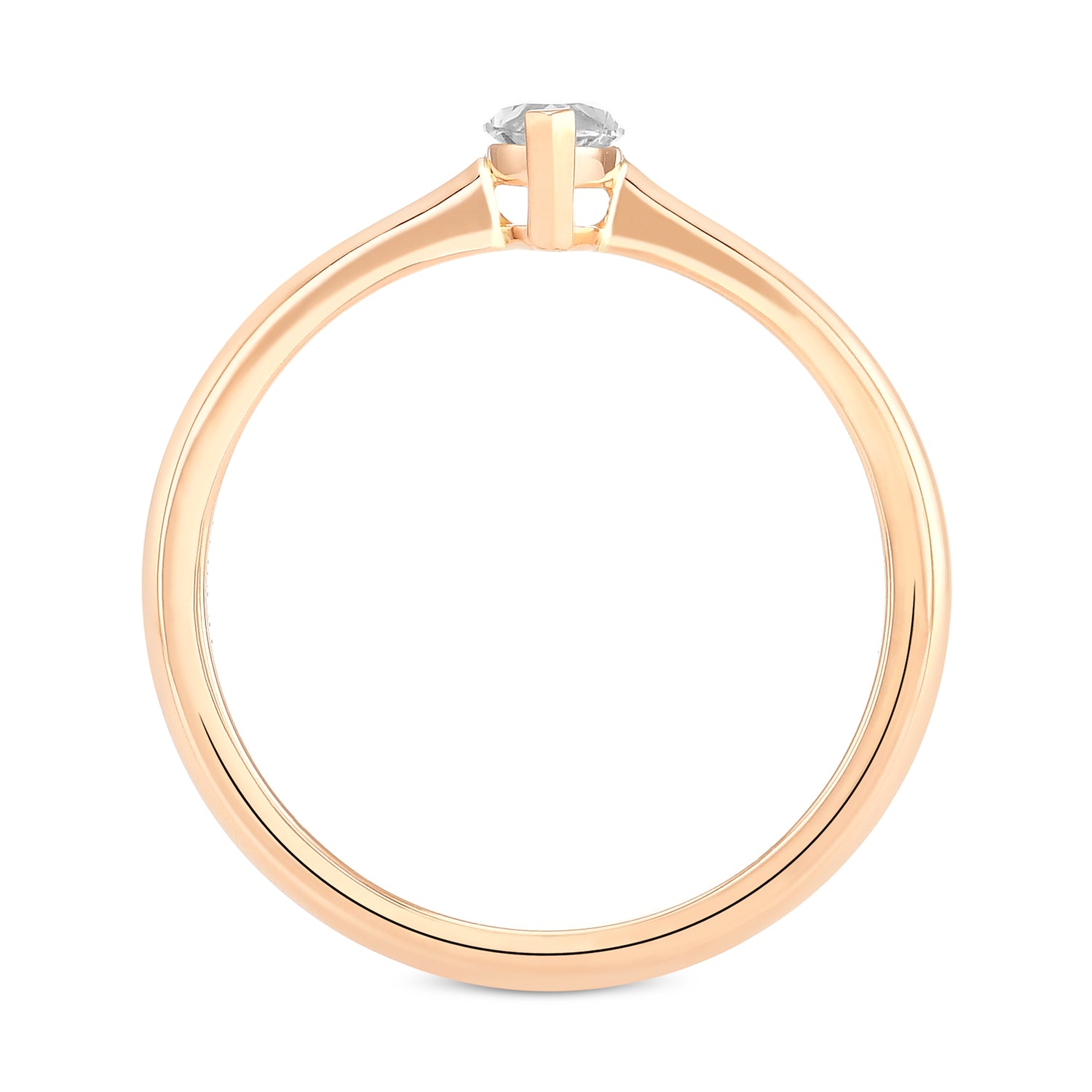 Fancy Light Gray Marquise Diamond Solitaire Ring