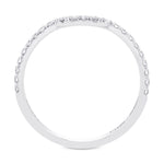 Contoured Diamond Wedding Band Ring