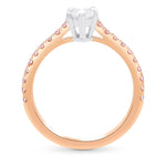 Fancy White Marquise Diamond Side Stones Ring