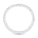Contoured Diamond Wedding Band 