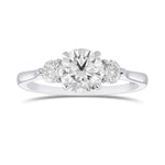 Colorless Round Brilliant 3 Stone Diamond Ring
