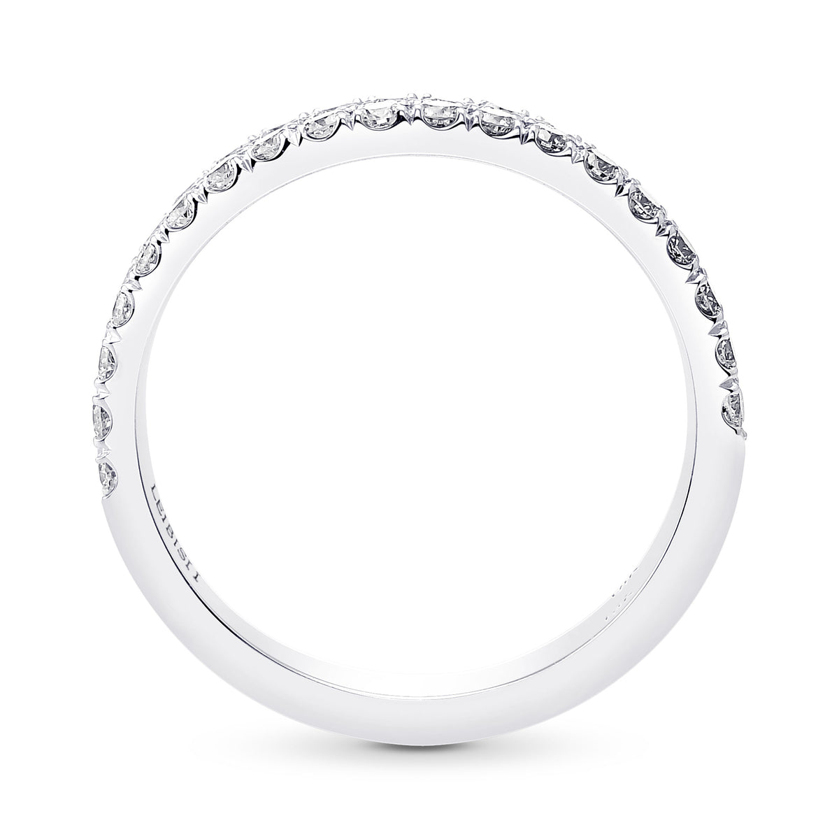 Two Custom-made Contoured Diamond Wedding Bands 