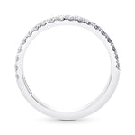 Two Custom-made Contoured Diamond Wedding Bands 