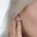 Fancy Vivid Yellow Brilliant Double Halo Earrings