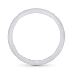 Contoured Brilliants and Baguette Diamond Engagement Ring