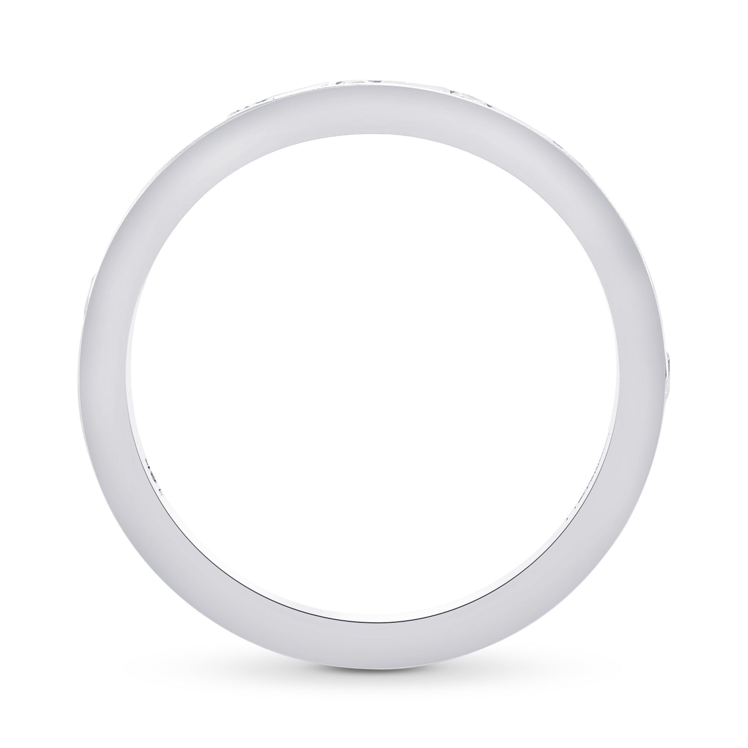 Contoured Brilliants and Baguette Diamond Engagement Ring