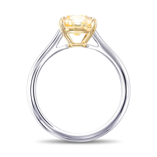 Classic Diamond Solitaire Four Prong Basket Ring Setting - 2