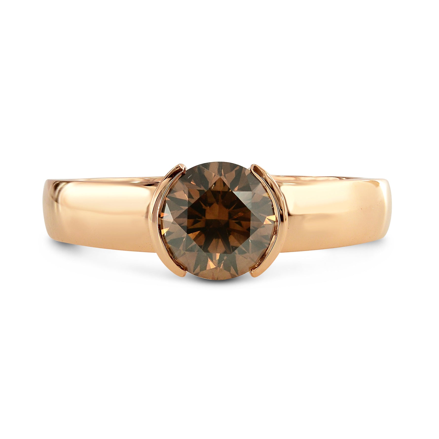 Half-Bezel Solitaire Ring Setting - 4