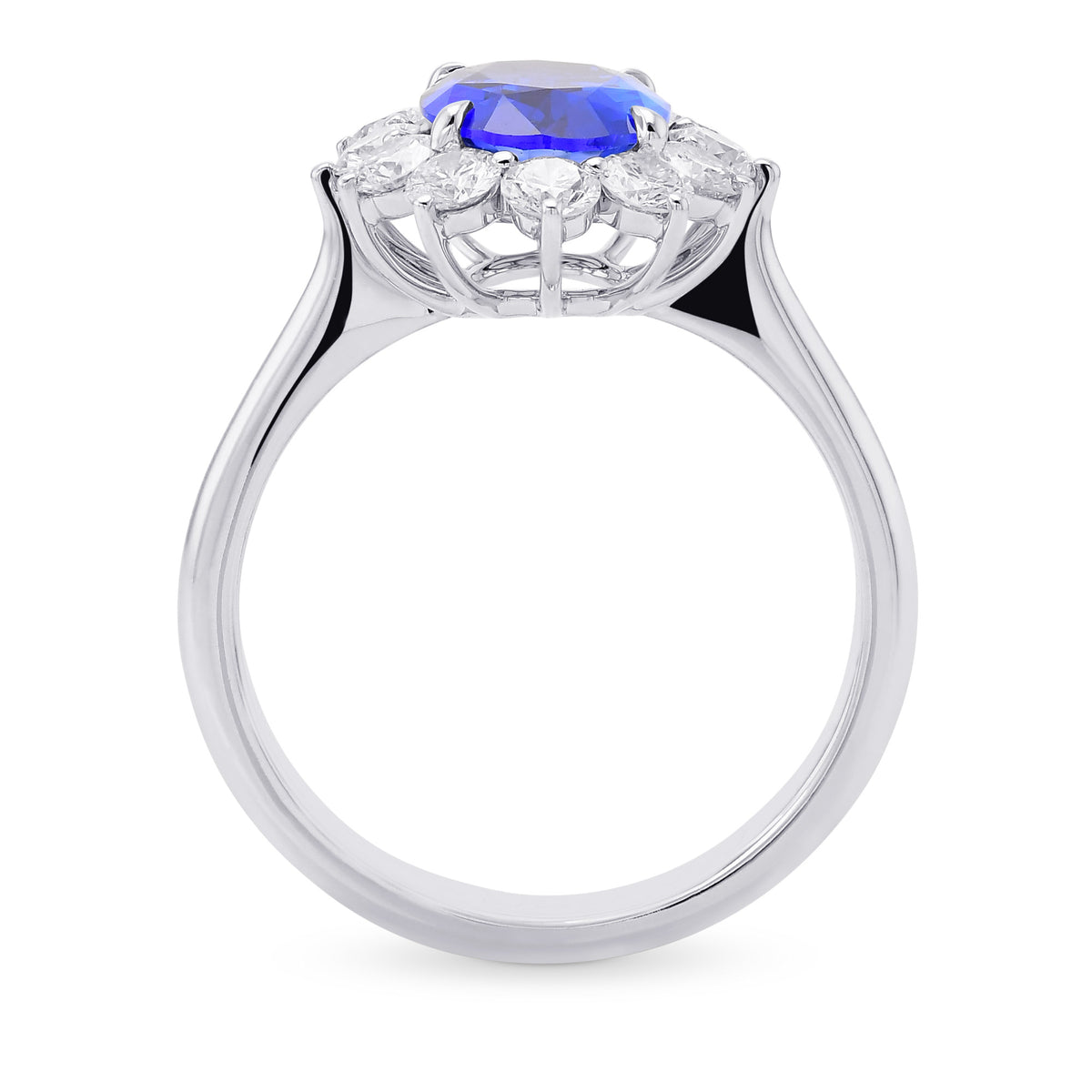 Diamond Prong Halo Ring Setting - 2