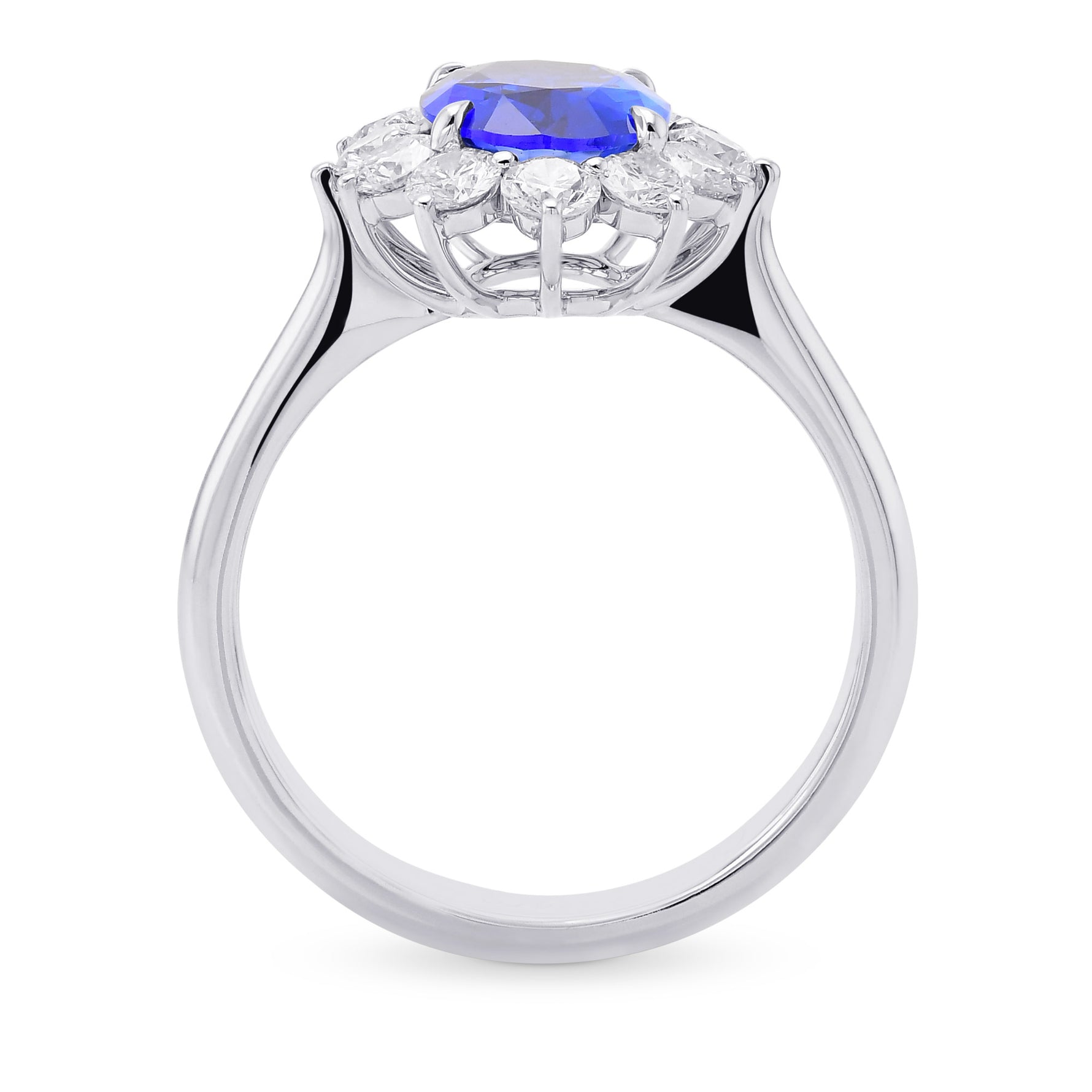 Diamond Prong Halo Ring Setting - 2
