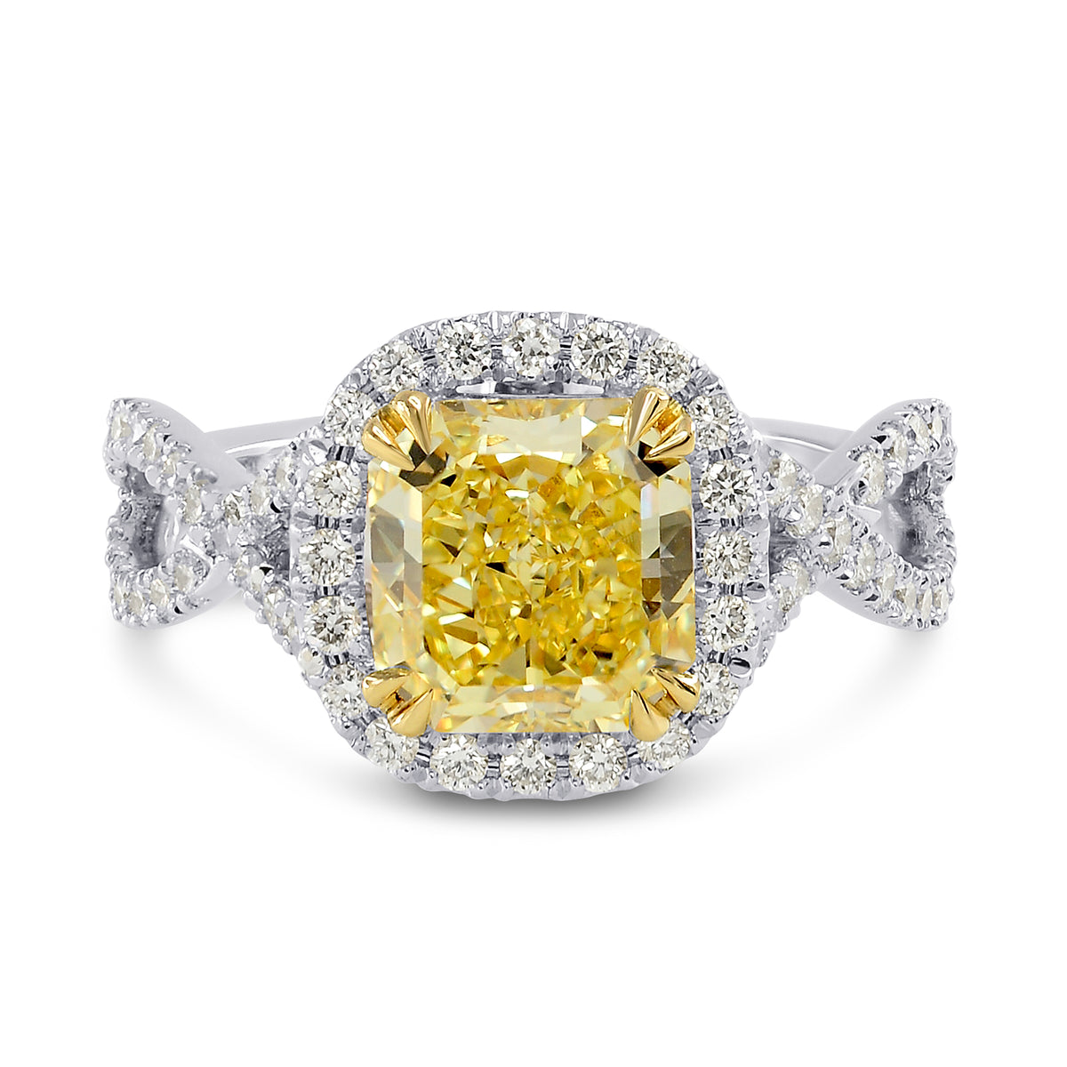 Halo Crossover Ring Setting