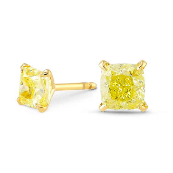 Four Prong Martini Stud Earring Settings - 2