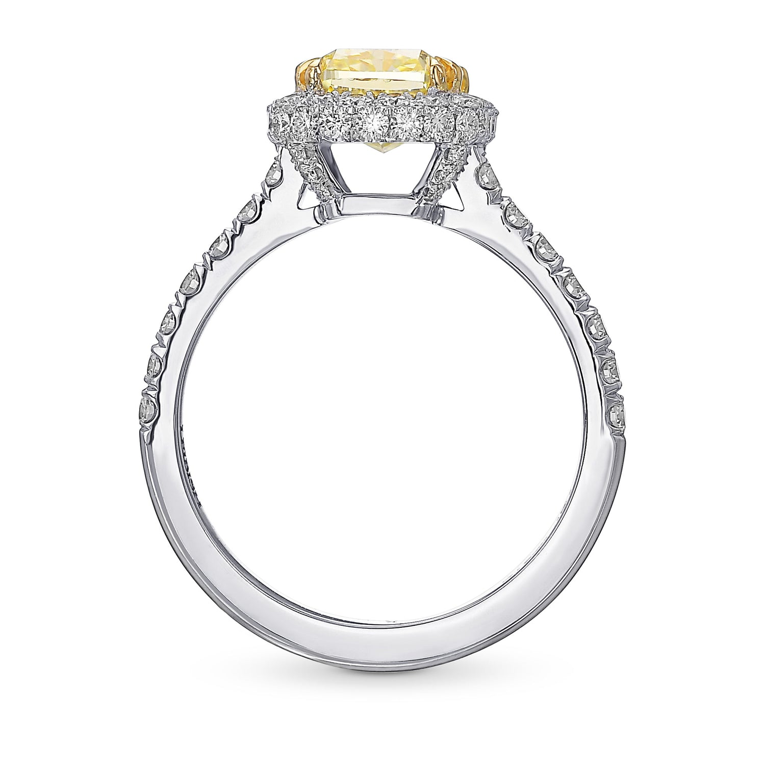 Regal Halo Engagement Ring Setting - 2