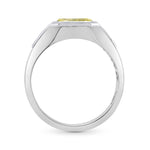 Mens Diamond Ring Setting with Stepcuts & Tapers - 2