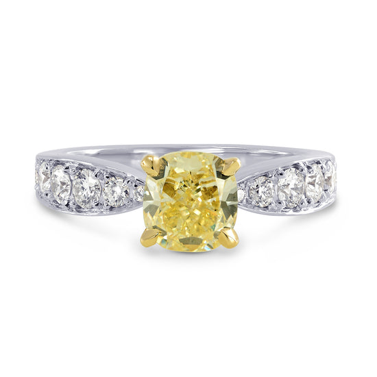Bombe Pave Diamond Side-stone Ring Setting