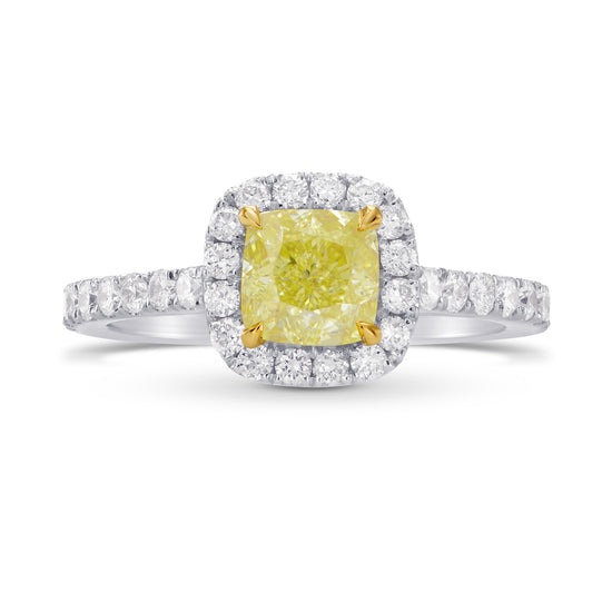 Tulip Halo Diamond Engagement & Wedding Ring Set - 2