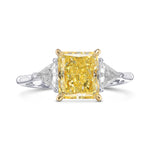 Triangle Diamond Side-stone Ring Setting