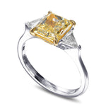 Triangle Diamond Side-stone Ring Setting - 3