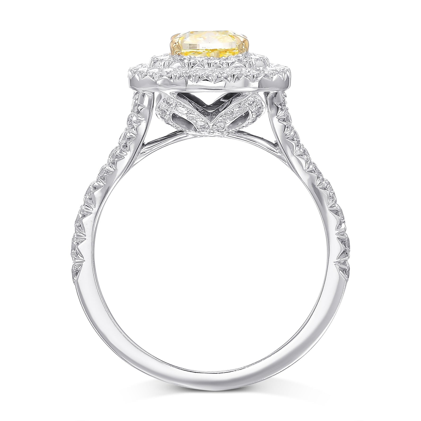 'Carriage Double Halo' Diamond Ring Setting - 2