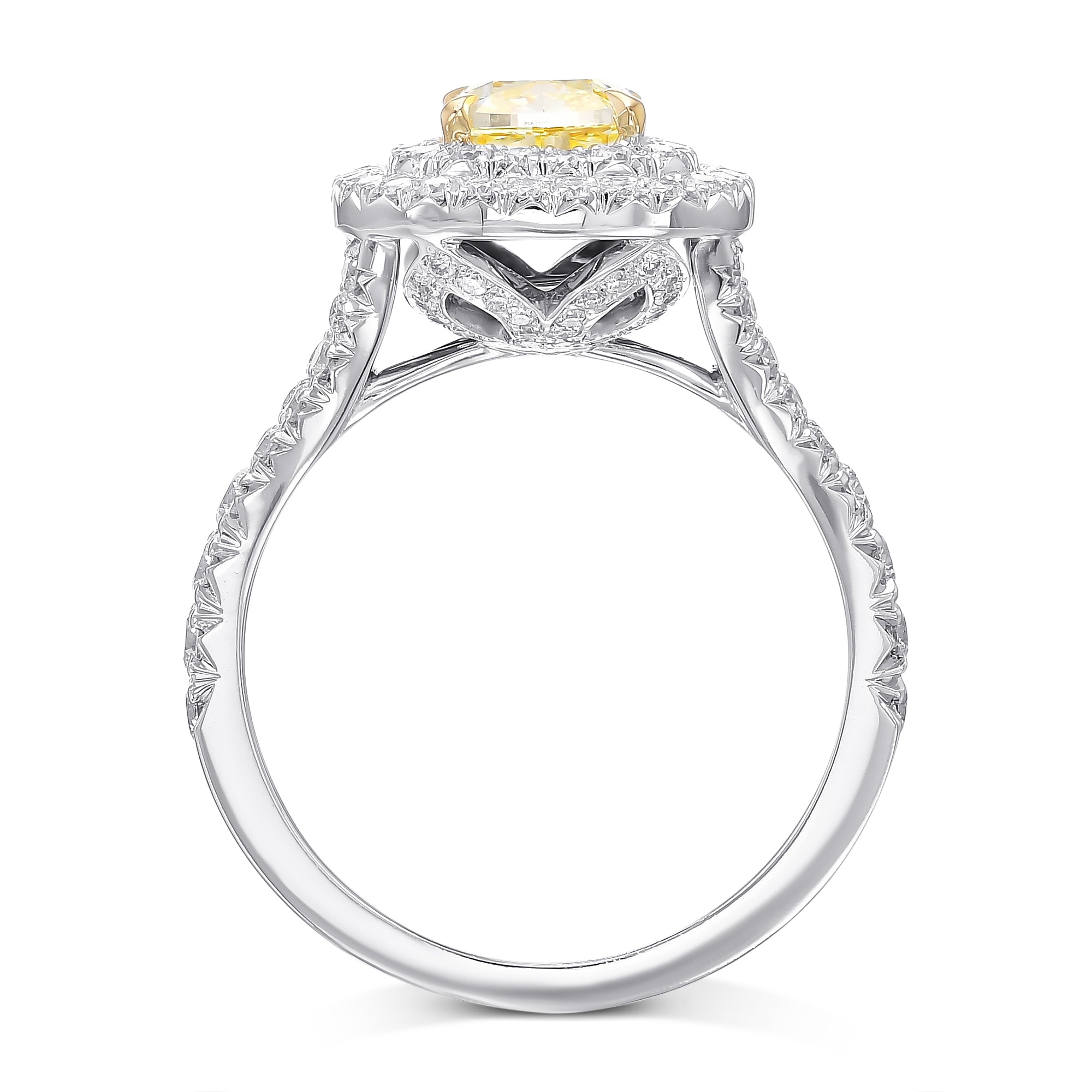 'Carriage Double Halo' Diamond Ring Setting - 2