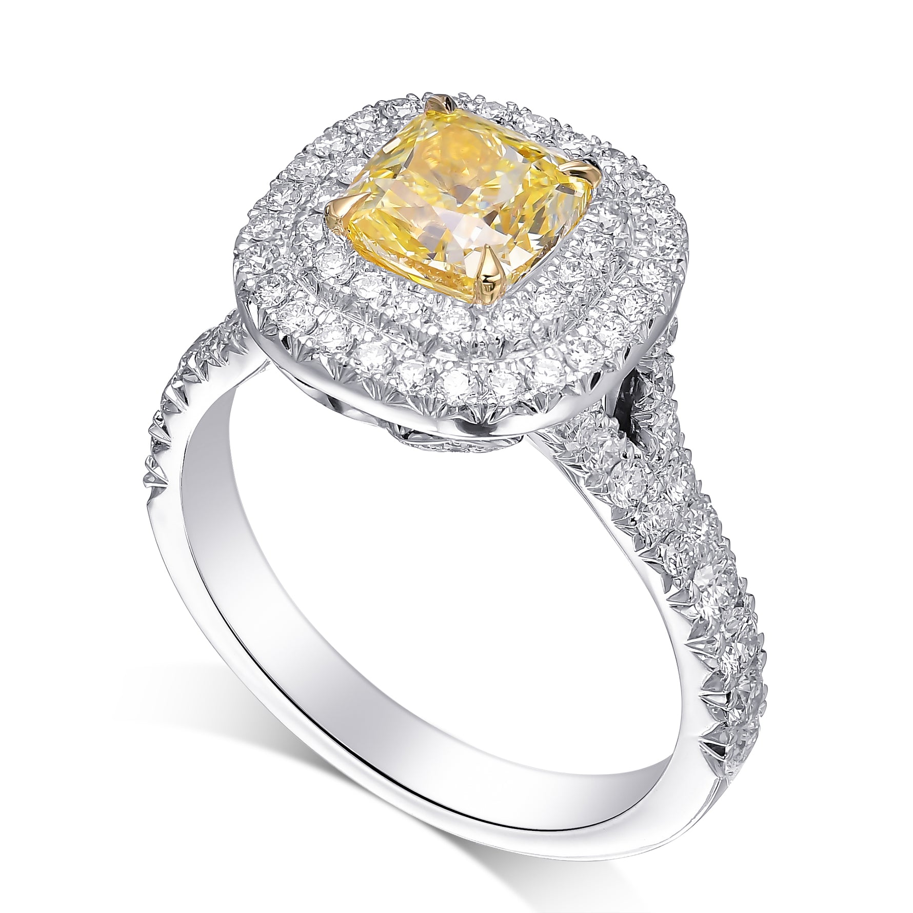 'Carriage Double Halo' Diamond Ring Setting - 3