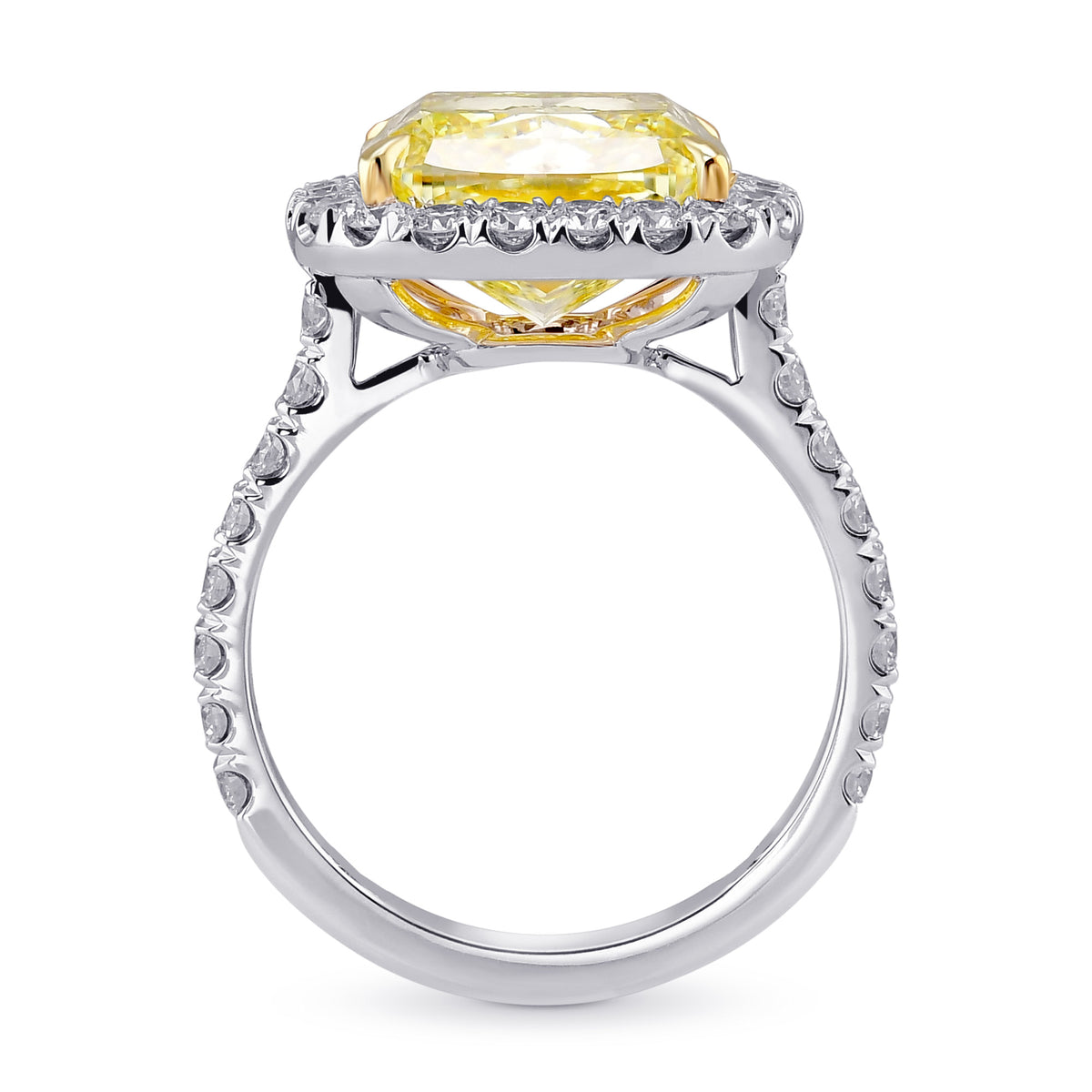 Large Classic Diamond Micro-Halo Ring Setting - 2