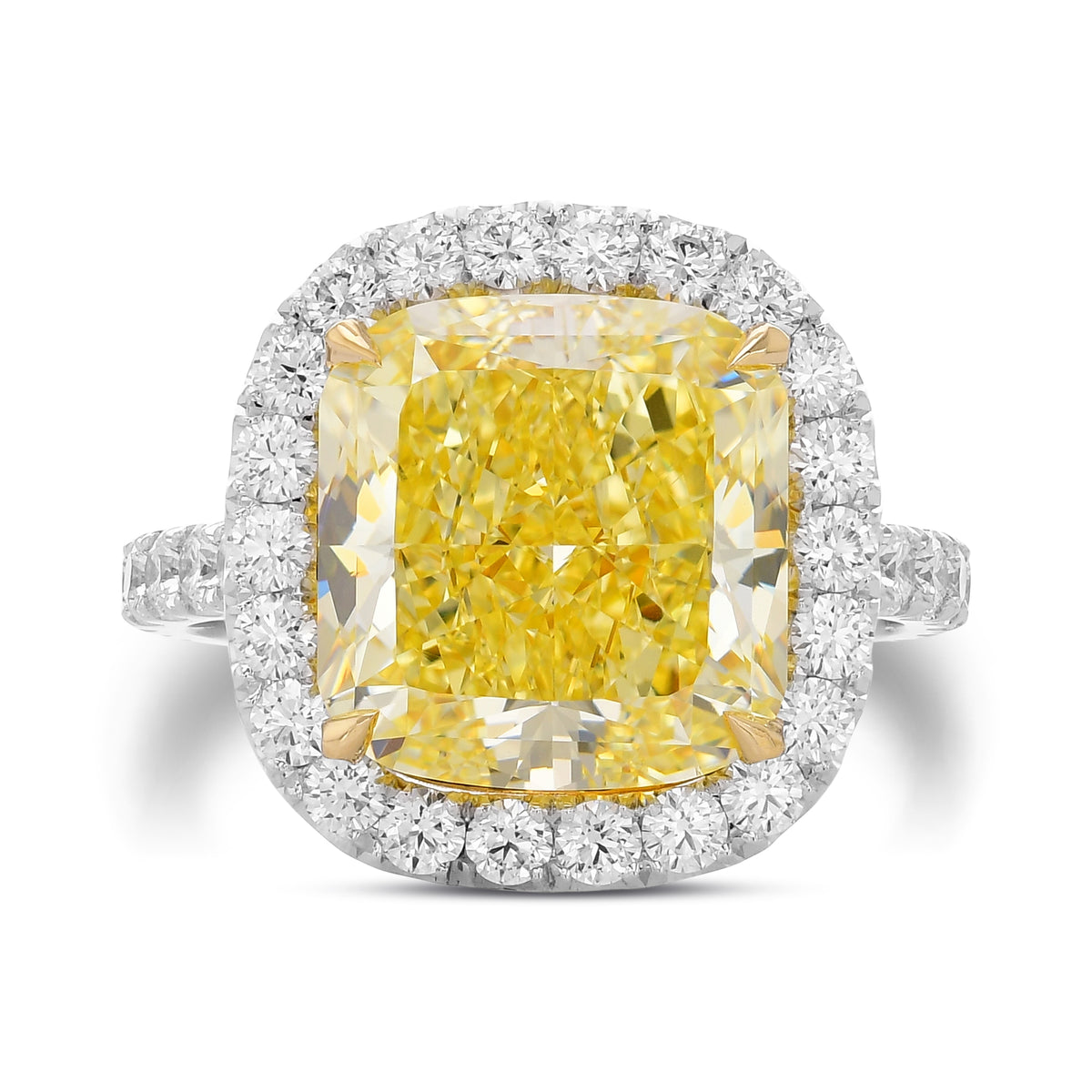 Large Classic Diamond Micro-Halo Ring Setting