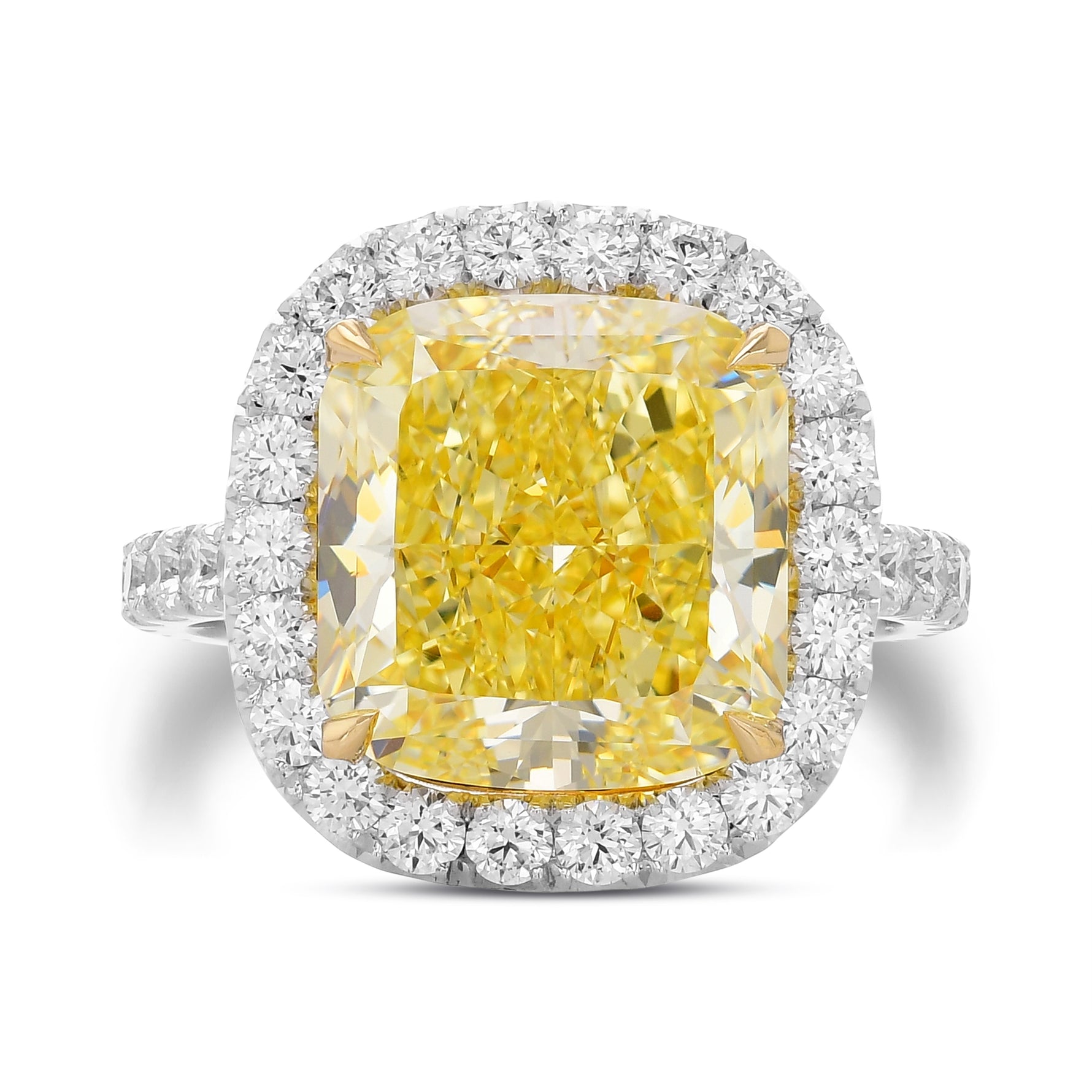 Large Classic Diamond Micro-Halo Ring Setting