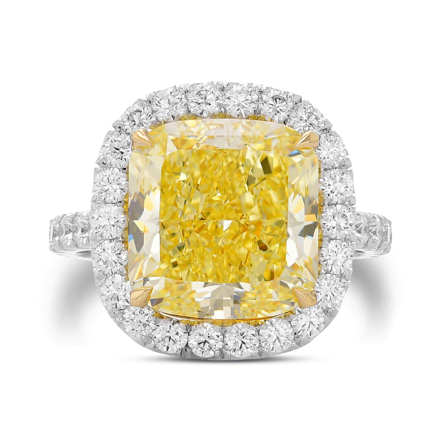 Large Classic Diamond Micro-Halo Ring Setting