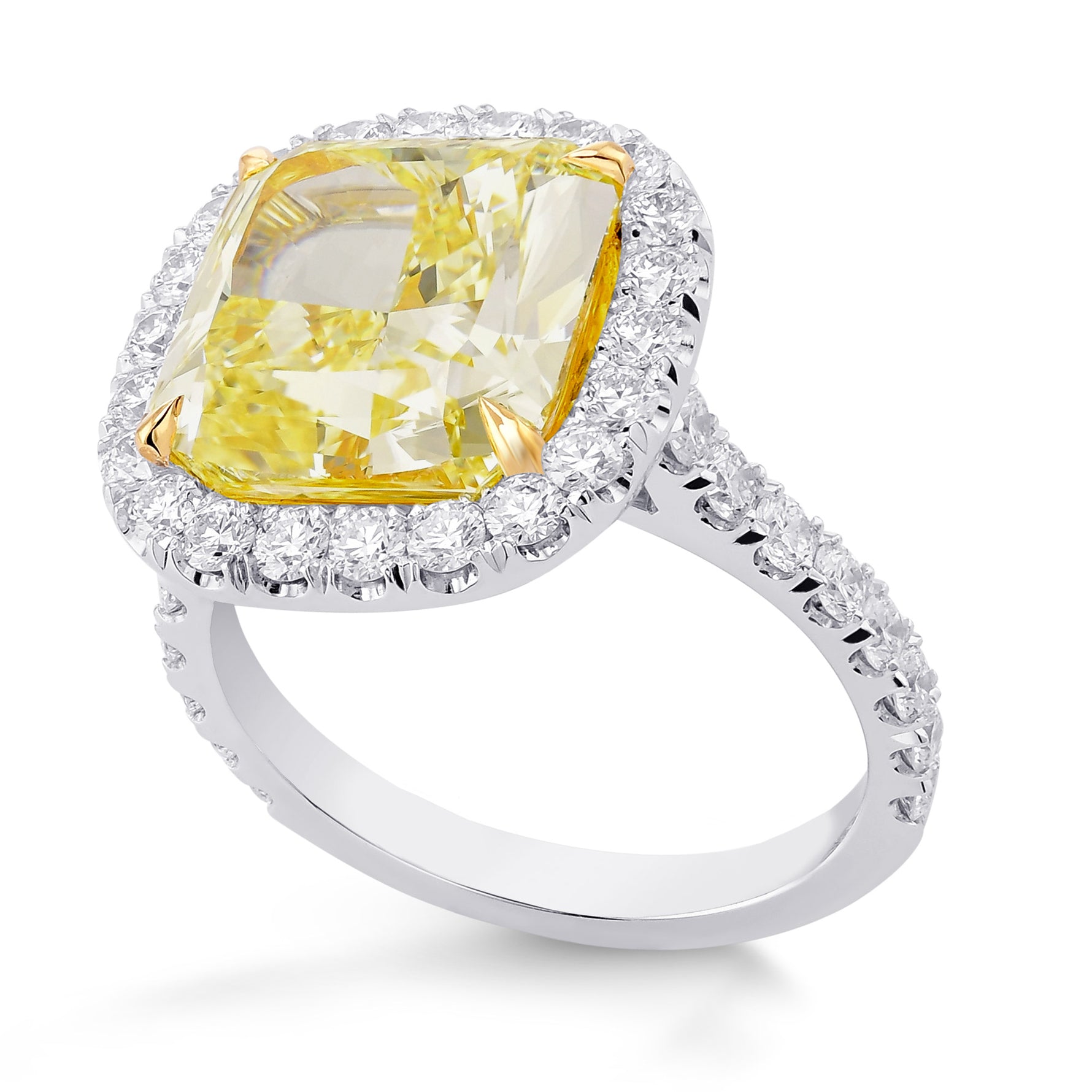 Large Classic Diamond Micro-Halo Ring Setting - 3