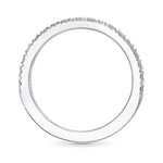 Open Pave Diamond Half Eternity Ring