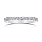 Open Pave Diamond Half Eternity Ring