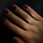 Two Stone Cross-over Twin Fashion Ring Setting - 4