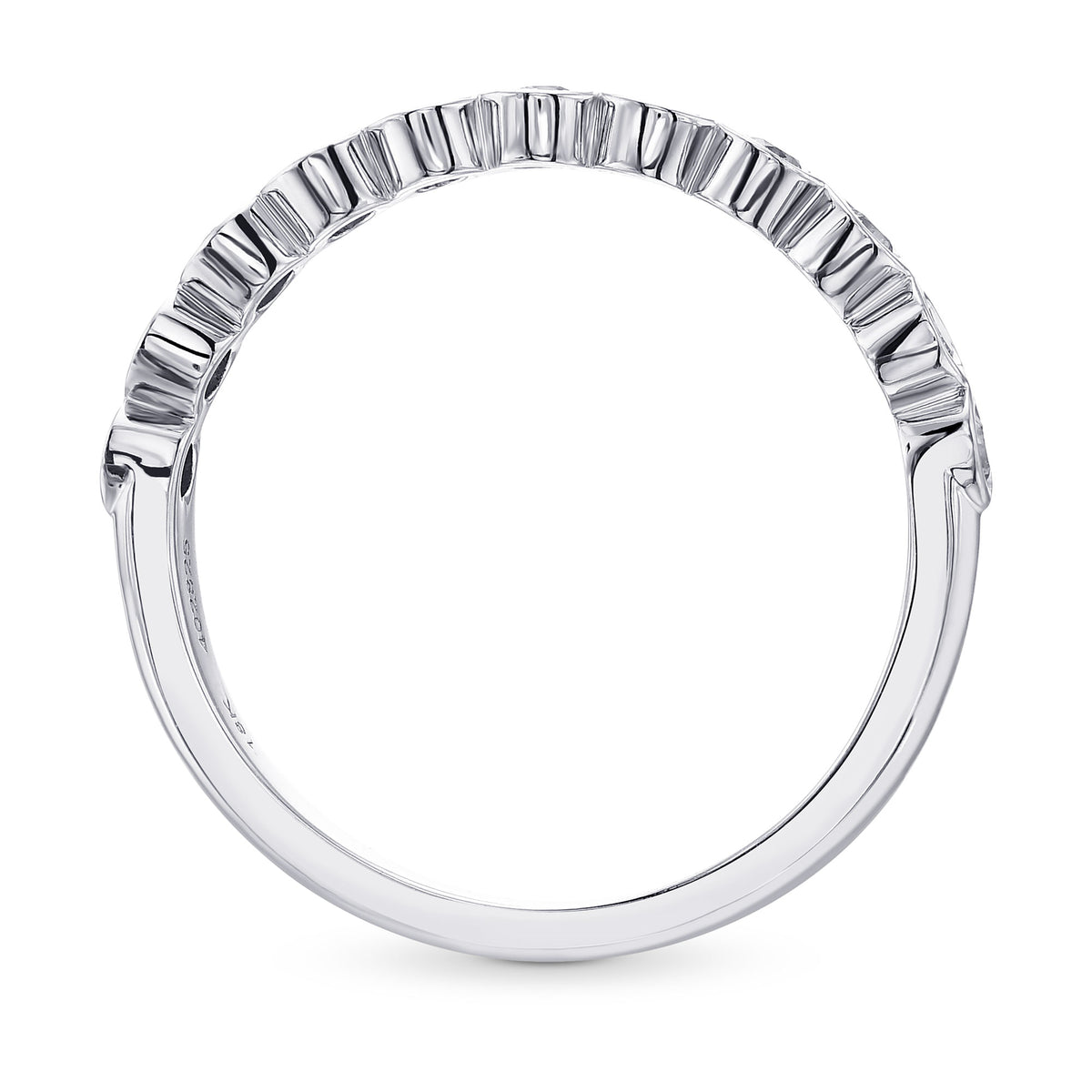 11 Stone Multicolored Diamond Bezel Band Ring