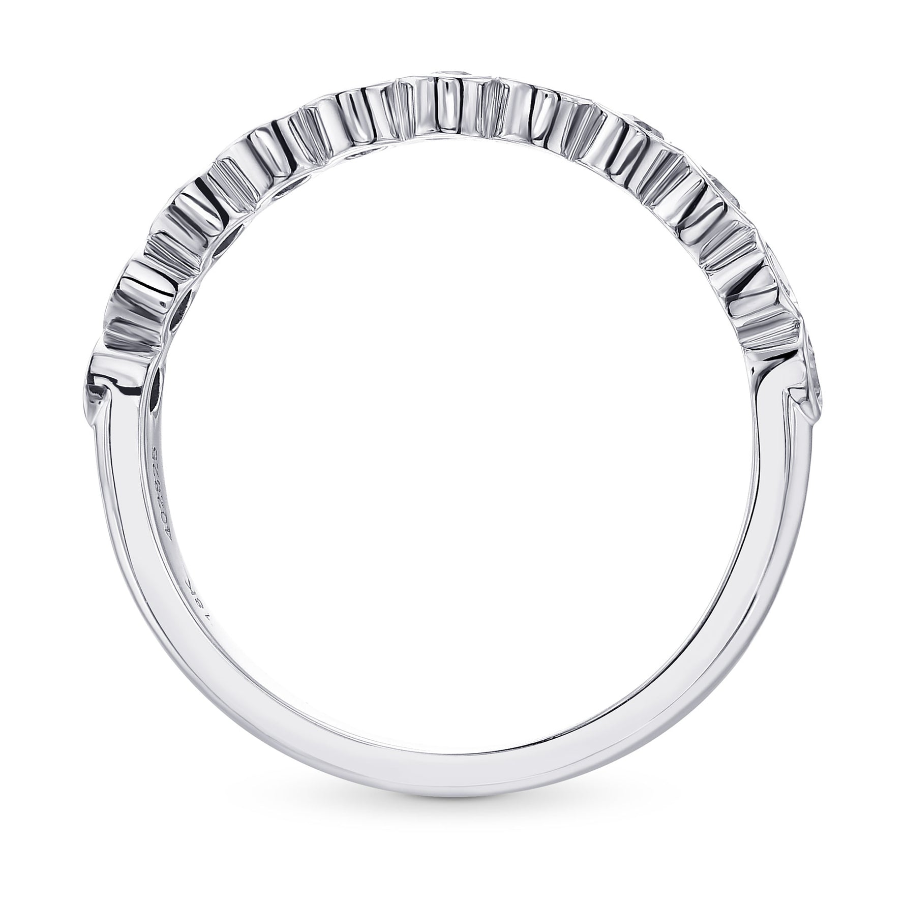 11 Stone Multicolored Diamond Bezel Band Ring