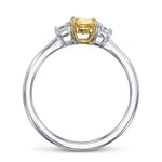 Cushion Diamond Three Stone Ring Setting - 2